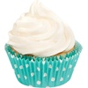 image:imageWilton Jumbo White Baking Cups 75Teal With White Dots