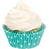 image:imageWilton Jumbo White Baking Cups 75Teal With White Dots