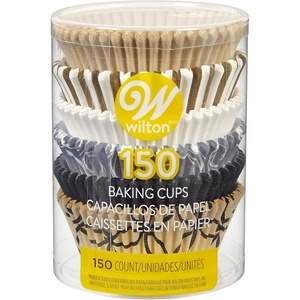 image:imageWilton Elegance Standard Cupcake Baking Cups 150CountMetallic