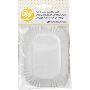 image:imageWilton Petite Loaf Baking Cups White MicrowaveSafe