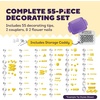 image:imageWilton Master Cake Decorating Piping Tips Set 55Piece with Case55piece