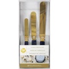 image:imageWilton Navy Blue and Gold Icing Spatula Set  Spatula Set for Cake Decorating Frosting and Icing  3Piece Angled Spatula of 9 11 13InchesAssorted