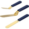 image:imageWilton Navy Blue and Gold Icing Spatula Set  Spatula Set for Cake Decorating Frosting and Icing  3Piece Angled Spatula of 9 11 13InchesAssorted