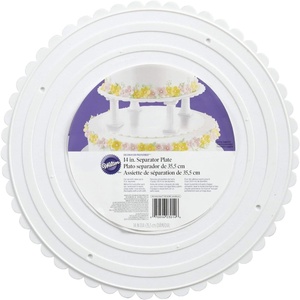 image:imageWilton 14Inch Scalloped Round Cake Separator Plates14in