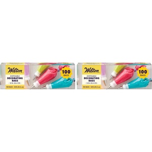 image:imageWilton Disposable Decorating Bags Piping Icing 100Count1 Count Pack of 2