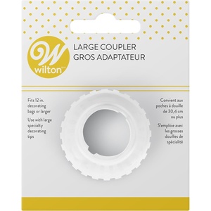 image:imageWilton Large Icing Coupler Coupler For Piping Bags Plastic Decorating Accessory With Base And Ring