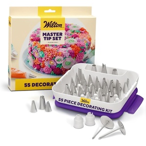 image:imageWilton Master Cake Decorating Piping Tips Set 55Piece with Case55piece