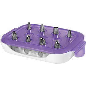 image:imageWilton Master Cake Decorating Piping Tips Set 55Piece with Case8Piece