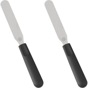 image:imageWilton Straight Frosting Spatula Ergonomic Handle 11 Inch Black11 inch  Straight Spatula Pack of 2