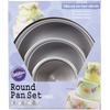 image:imageWilton Aluminum Round Cake Pan Set Made Without PFAS 3Piece4 x 2 in 101 x 508 cm  6 x 2 in 152 x 508 cm and 8 x 2 in 203 x 508 cm