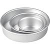 image:imageWilton Aluminum Round Cake Pan Set Made Without PFAS 3Piece4x2 in  6x2 in  8x2 in Pack of 3