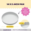 image:imageWilton Aluminum Round Cake Pan Set Made Without PFAS 9 x 2 in14 x 2 in Pack of 1
