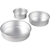 image:imageWilton Aluminum Round Cake Pan Set Made Without PFAS 3Piece4 x 2 in 101 x 508 cm  6 x 2 in 152 x 508 cm and 8 x 2 in 203 x 508 cm