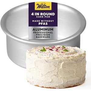 image:imageWilton Aluminum Round Cake Pan Made Without PFAS 4 x 2 in4 x 2 IN