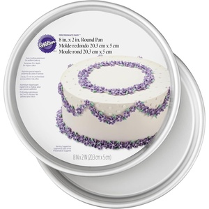image:imageWilton Aluminum Round Cake Pan Set Made Without PFAS 9 x 2 in8 x 2 in Pack of 2