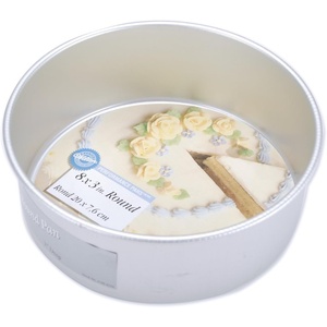 image:imageWilton Aluminum Round Cake Pan Set Made Without PFAS 9 x 2 in8 x 3 in Pack of 1