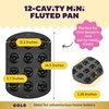 image:imageWilton Gold NonStick Mini Fluted Tube Pan Made Without PFAS 12Cavity12 Cavity 165 x 112 in