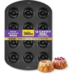 image:imageWilton Gold NonStick Mini Fluted Tube Pan Made Without PFAS 12Cavity12 Cavity 165 x 112 in