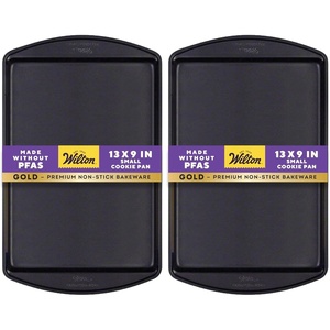 image:imageWilton Gold NonStick Small Baking Sheet Made Without PFAS 13 x 9 in1325 x 925 in Pack of 2