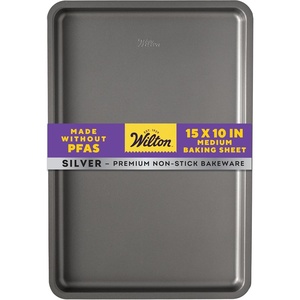 image:imageWilton Silver NonStick Baking Sheet Made Without PFAS 1525 x 1025 in1525 x 1025 IN Pack of 6