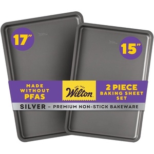 image:imageWilton Silver NonStick Baking Sheet Set Made Without PFAS 2PieceVaried