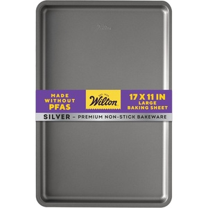 image:imageWilton Silver NonStick Large Baking Sheet Made Without PFAS 17x115 in17 x 11 IN Pack of 6
