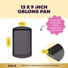 image:imageWilton Gold NonStick Oblong Baking Pan Made Without PFAS 13 x 9 in13 x 9 x 2 in