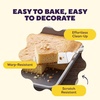 image:imageWilton Gold NonStick Square Brownie Cake Pan Made Without PFAS 8 x 8 inPack of 6