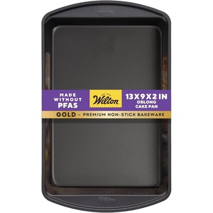 image:imageWilton Gold NonStick Oblong Baking Pan Made Without PFAS 13 x 9 in13 x 9 x 2 in Pack of 6