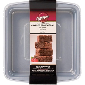 image:imageWilton Recipe Right NonStick Baking Pan with Lid 9 x 13Inch Steel9 x 9 2Pack