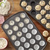 image:imageWilton Gold NonStick Muffin Top Pan Made Without PFAS 11 x 16 inMini  24 Cup 2Pack