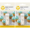 image:imageWilton Hearts Edible Glitter Shimmering Accents 004 oz SilverSilver Hearts