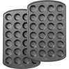 image:imageWilton Gold NonStick Muffin Top Pan Made Without PFAS 11 x 16 inMini  24 Cup 2Pack