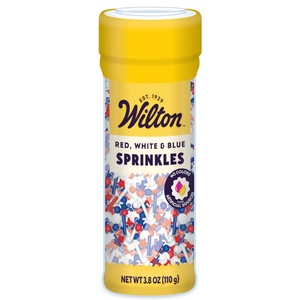image:imageWilton Patriotic Edible Sprinkle Mix Nonpareils Jimmies 38 oz 4Pack38 Ounce Pack of 1