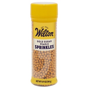 image:imageWilton White Sugar Pearl Sprinkles Wedding Cakes 49 ozGold