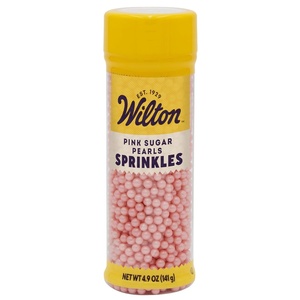 image:imageWilton White Sugar Pearl Sprinkles Wedding Cakes 49 ozPink
