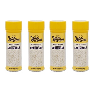 image:imageWilton White Sugar Pearl Sprinkles Wedding Cakes 49 ozWhite