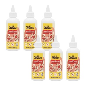 image:imageWilton Blue Cookie Icing  ReadytoUse PreColored Cookie Icing with Adjustable Flow Tip amp Twist Cap  Dries Hard for Easier Stacking  75 oz Pack of 6Red