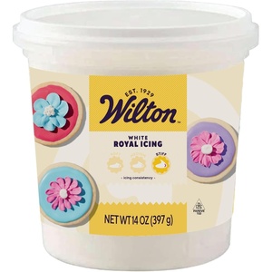 image:imageWilton ReadytoUse Royal Icing White HardDrying 14 oz14 Ounce Pack of 8