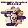image:imageWilton Skull Shaped Day of the Dead Treat Bags and Ties 15Count