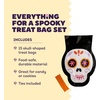 image:imageWilton Skull Shaped Day of the Dead Treat Bags and Ties 15Count