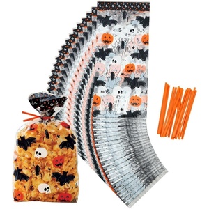 image:imageWilton Bat Skull Spider amp Pumpkin Halloween Treat Bags 20Count
