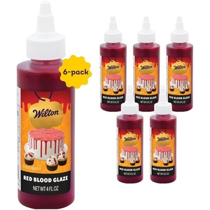 image:imageWilton Edible Fake Blood Glaze for Halloween Cakes amp Cupcakes 4 oz 6 Pack