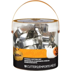 image:imageWilton Halloween Metal Cookie Cutter Set for CutOut Cookies 18PieceSilver