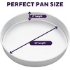 image:imageWilton 12 in Round Cake Pan 2 in Deep Aluminum Bakeware for Cakes RustResistant Even Heating Professional Quality Packaging May Vary12 x 2 in