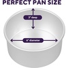 image:imageWilton 6 in Round Cake Pan 3 in Deep Aluminum Bakeware for Tall Cakes RustResistant Even Heating Professional Quality6 inches