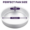image:imageWilton 8 in Round Cake Pan 2 in Deep Aluminum Bakeware for Cakes RustResistant Even Heating Professional Quality Packaging May Vary8 x 2 in