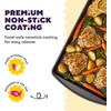 image:imageWilton Gold NonStick Bakeware Set  Baking Sheets for Home Baking  Scratch Resistant Dishwasher Safe amp Made Without PFAS  Resists Warping  Features Comfortable Grip Edges  3Piece Set