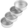 image:imageWilton 12 in Round Cake Pan 2 in Deep Aluminum Bakeware for Cakes RustResistant Even Heating Professional Quality Packaging May Vary6 x 2 in 4 Pack