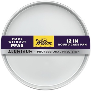 image:imageWilton 12 in Round Cake Pan 2 in Deep Aluminum Bakeware for Cakes RustResistant Even Heating Professional Quality Packaging May Vary12 x 2 in